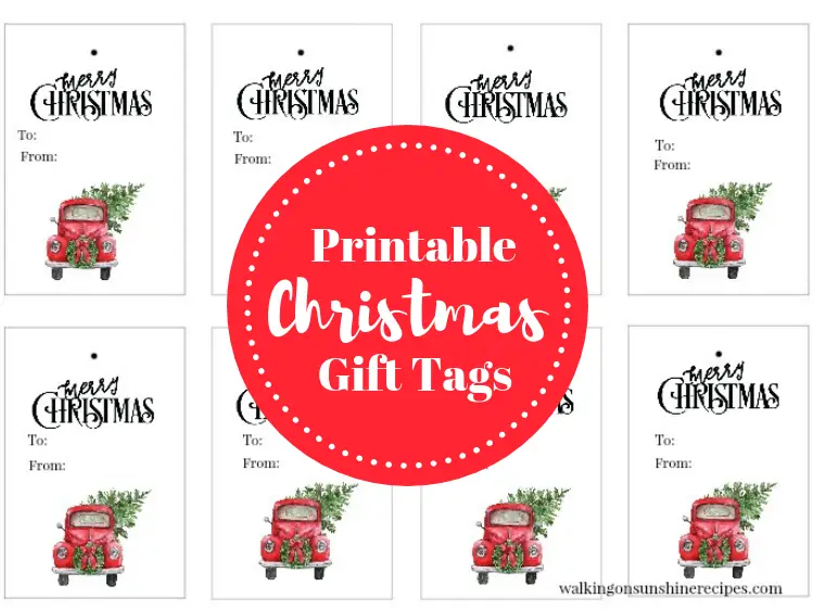 60 Free Printable Christmas Gift Tags to Decorate Your Presents